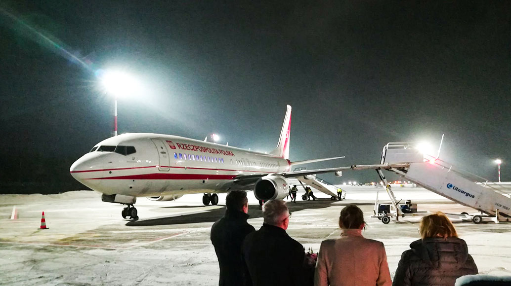 Transportation from airport runway