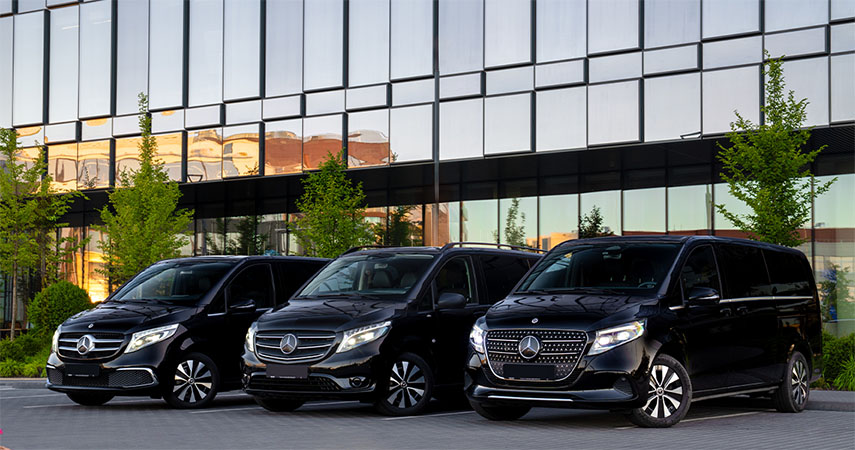 Black minivan rent in Lithuania