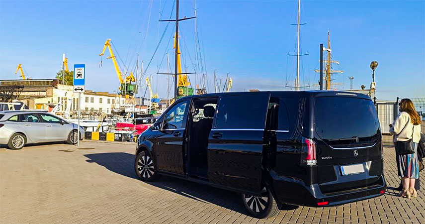 Port city minivan rent in Lithuania