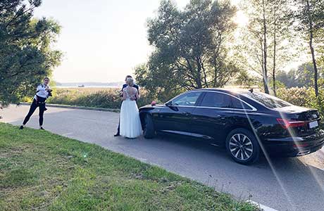 Audi rental for weddings in Vilnius