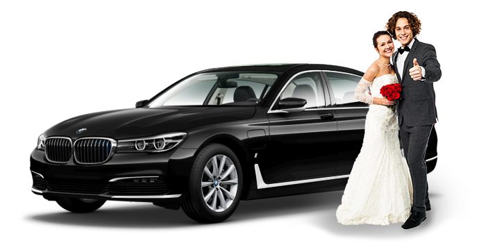 BMW rental for weddings.