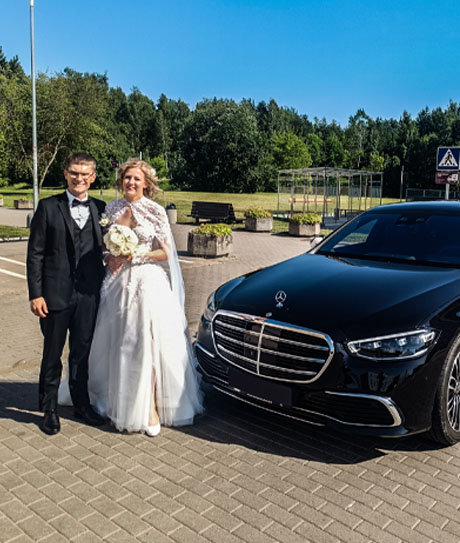 Prašmatnaus Mercedes-benz nuoma vestuvėms